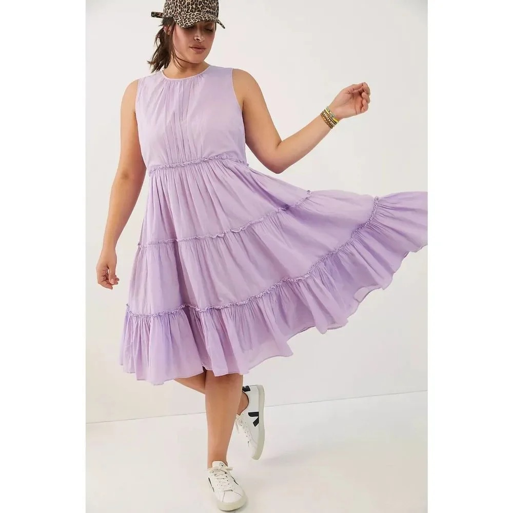 New Anthropologie Lola Tiered Tunic Dress Size Large